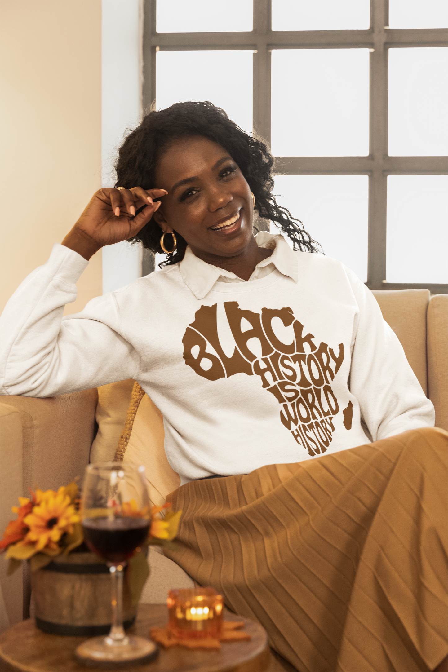 Black History Is World History Crewneck