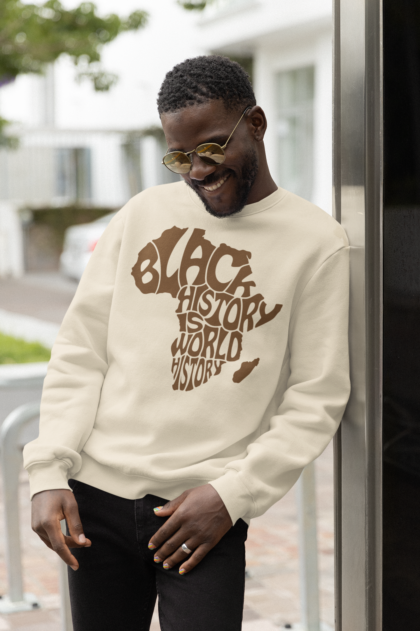 Black History Is World History Crewneck