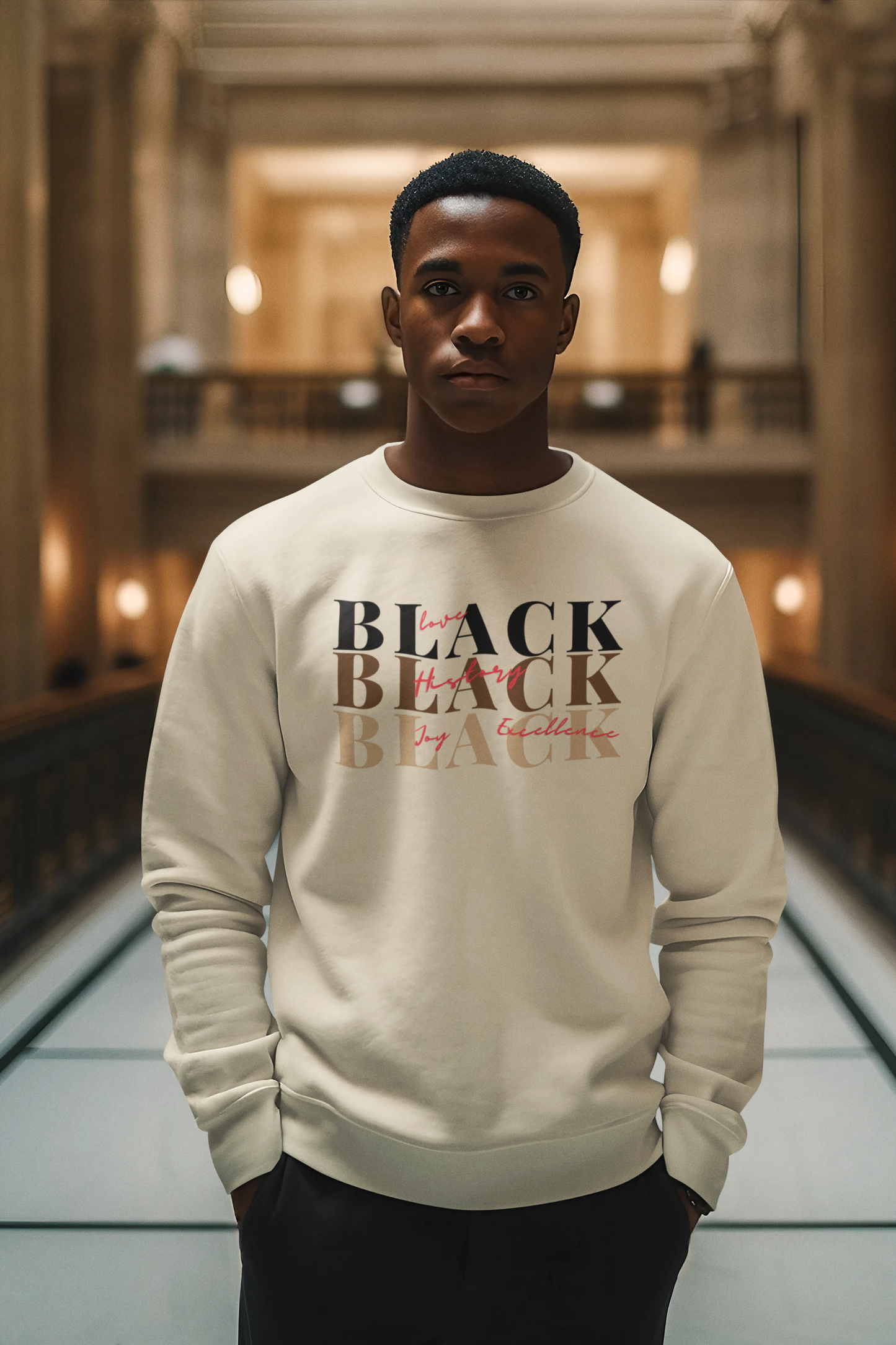 Black Confidence Crewneck Sweatshirt